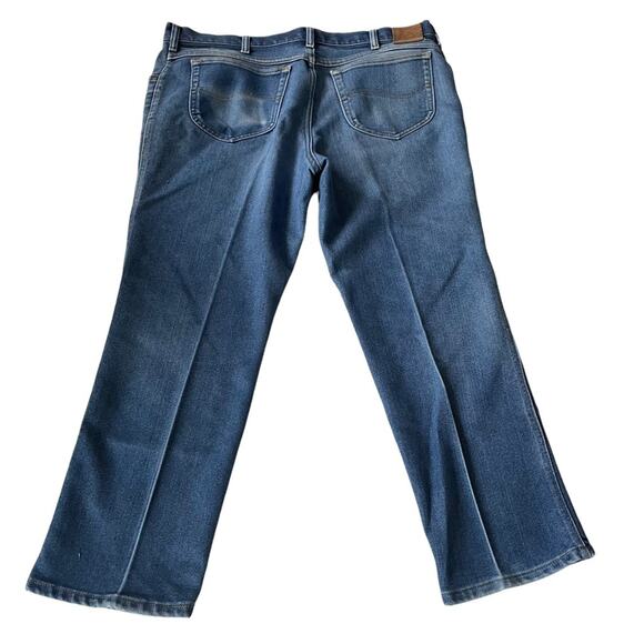 Lee Jeans Vintage 1990s Straight Leg Soft Worn Distressed 42 x 30 EUC - Picture 3 of 12